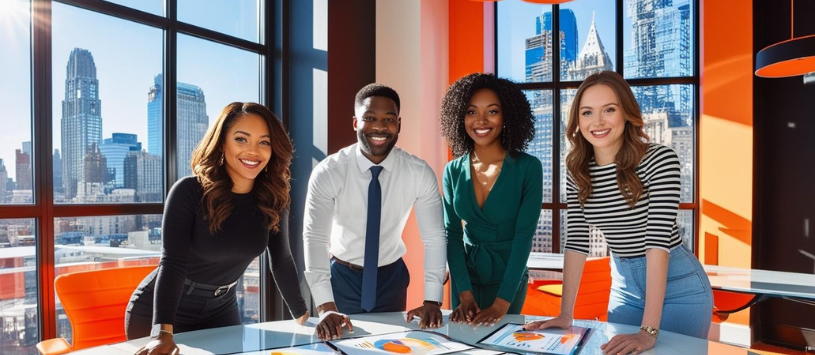 Media Sales & Marketing professionals working together.
